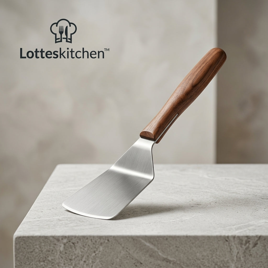 Lotteskitchen™ Wood Handle Turner Spatula