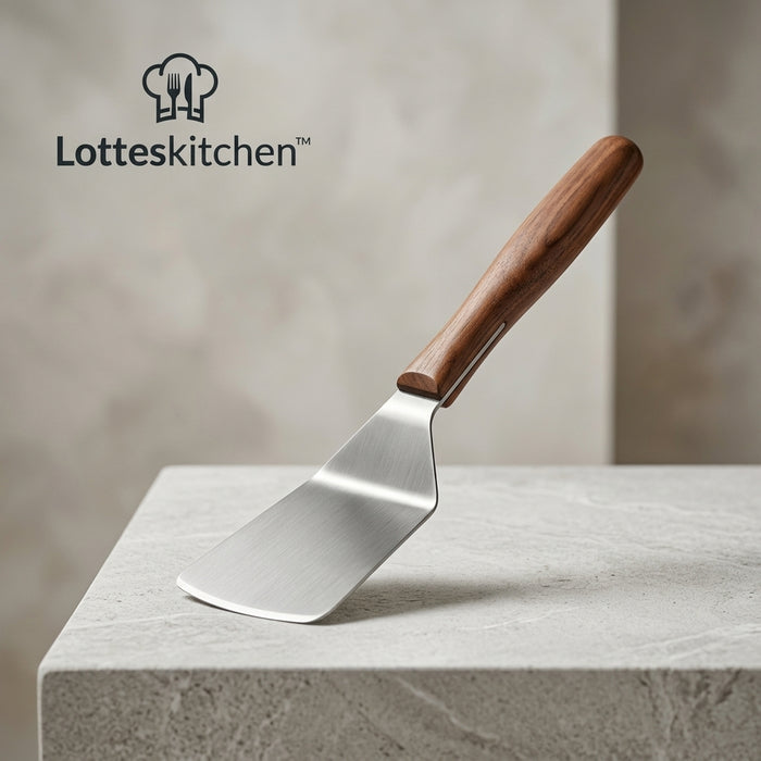 Lotteskitchen™ Wood Handle Turner Spatula